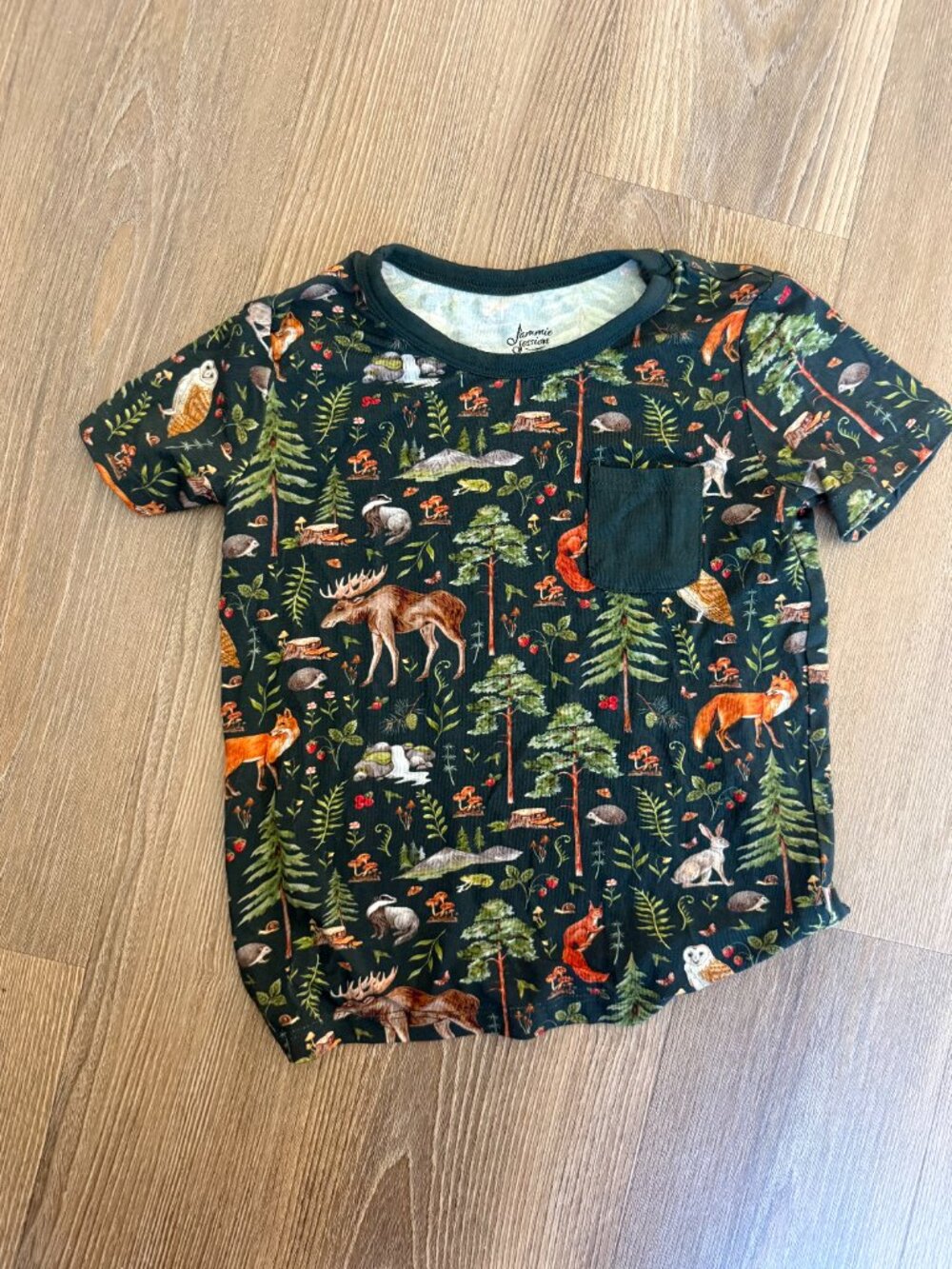 NWOT Jammie Sessions Wood You Be My Friend Kids' Short Sleeve T-shirt - 3T